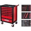 KS Tools 826.7215 RACINGline NERO/ROSSO Carrello portautensili con 7 cassetti e 215 utensili premium