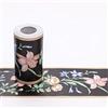 Dostear Bordi Greche Pannelli Adesivi Bordo Adesivo per Pareti Striscia Adesiva Muro Decorativa Greca Adesiva per Parete fiori rosa 10 X 1000CM