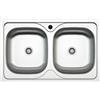 C.M. Lavello Cucina 2 vasche Inox 79 x 50 cm - 011552.X1.01.2016