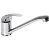 Vetrine in rete Vetrineinrete® Rubinetto per lavello da cucina a canna bassa miscelatore per lavandino orientabile acqua calda e fredda 360° di rotazione monocomando girevole in ottone cromato lucido 52929 E3