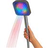 topolenashop Soffione Doccia LED RGB 24 cm Quadrato | Cambio Colore con Temperatura | Acciaio Cromato | Luci LED Senza Batterie | Effetto Cromoterapia | Universale e Facile da Installare