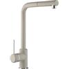 Schläfer 35506521 | Miscelatore Lavello Cucina Granito Avena, Bocca Girevole a squadra, Rubinetto Cucina Professionale con Doccetta Estraibile in Ottone, Miscelatore Lavello con Doccino Serie Stilo