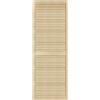 DecoMeister Porte a Lamelle in Legno 594x1700 mm Confezione da 1 - Porta Lamella Pino Massiccio - Anta per Armadio a Persiana Aperta - Frontali Mobili e Antine per Guardaroba - Legno Naturale Grezzo