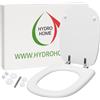 HYDRO HOME Tavoletta Wc compatibile con Fleo Dolomite, Copriwater in legno verniciato, Tavoletta water con cerniere di fissaggio, montaggio rapido, bianco