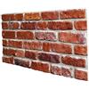 WPARHUS Pannello Mattoncino Ricostruito in Polistirolo Resinato Misure 100 cm X 50 cm Spess. 2 cm isolanti Termici per Interni e Esterni Modello FOCOLARE