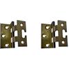 AERREGI Set Cerniere in Ottone Ali mezza Zanca con Asola - d/ 40x35 MM CP11 (2, OTTONE)