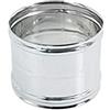 Zeta Manicotto inox 80mm 5 decimi AISI 304 giunzione raccordo a doppio bicchiere FF