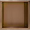 BALNEO WALL-BOX ONE Nicchia Doccia Parete Acciaio Inox Rame, Impermeabile, Installazione di Niche Flessibile, 30 x 30 x 7 cm, Nicchia Per Utensili da Bagno, Senza Piastrelle