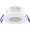 ChiliTec Rilevatore di movimento installazione a soffitto Rilevatore di movimento da incasso a soffitto 360° IP65 per interni esterni ambienti umidi LED adatto bianco