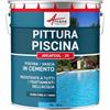 ARCANE INDUSTRIES Pittura Piscina Cemento Idrorepellente 10 L Blu | Pittura Idrorepellente per Piscina e Vasca, Calcestruzzo, Cemento, Resistente al Cloro, Microporosa - Arcane Industries