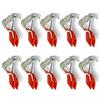 Franke - Set di 10 mollette di fissaggio per lavello Franke Schock 112.0012.785 in acciaio inox per lavelli