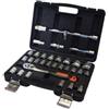 echo ENG Valigetta professionale con serie di chiavi a cricchetto con bussole 1/2, prolunghe, snodo cardanico, assortimento di 32 pezzi - FI 20 0027 echoENG