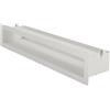 KOTARBAU® Griglia Camino - Bocchette Aria Calda Canalizzata - Acciaio Verniciato a Polvere - 60 cm - Bianco - Griglia per Caminetto - Griglie Camino - Elegante Design Moderno