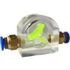 Whychstore Flussometro per raffreddamento ad acqua per tubi di calore e connettori del computer, design acrilico (8 mm)