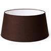 Generico 50 cm Paralume Tessuto di Cotone con PVC Bianco, Prodotto Artigianale, per Lampada da Tavolo, Piantana (Marrone)