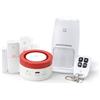 Garza Smart - Kit Sistema di Allarme Intelligente WiFi Domestico Sirena 120dB, 1 Sensore di Movimento, 3 Rilevatori di Apertura Porte/Finestre e 1 Telecomando WiFi 2.4GHz