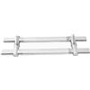 Generic Maniglia For Porta Doccia, Maniglia For Porta In Acciaio Inossidabile, Tubo Piatto Con Spaziatura Dei Fori Regolabile, For Doccia, Ufficio, Bar, Negozio(Hole Spacing 18-38cm(40cm))