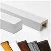 create luxury GRAND DECOR Trave in Finto Legno da 2 Metri, Misure 9x6 cm (Materiale Poliuretano, meglio del polistirolo). Colore Bianco pitturabile. Vero Effetto Legno (ED 107)
