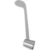 DEARMAMY Maniglia per Rubinetto Vasca da Bagno e Lavabo in Lega di Zinco Argento Design Ergonomico e Controllo Acqua Facile per Cucina e Bagno