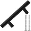 vidaXL Maniglie per Mobili 10pz Nere 64mm in Acciaio Inox