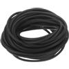 QUARKZMAN Nastro Tenuta Schiuma Silicone, Diametro 3,2 Mm (0,13) Lunghezza 8 Metri (26,25 Piedi) Guarnizione Gomma Spugna Rotonda Corda Gomma Solida per Macchinari e Industrie, Nero