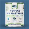 BRICOSALVAJE Vernice lucida per piastrelle da cucina e bagno a base d'acqua | Senza primer | Lavabile | Grande durezza (Marino, 750 ML)