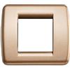 Vimar Serie Idea - Placca rondo 1-2 modulo metallo bronzo metallizzato