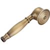 Wuyangcun Soffione doccia a mano stile telefono vintage in ottone massiccio antico connettore G1/2 5 cm/1,97 pollici testa 17 cm/6,69 pollici maniglia