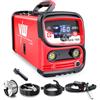 VECTOR WELDING MIG160 Saldatrice a Filo Continuo Senza Gas 160A Sinergia Elettrodo Saldatrice 2 In 1 MIG/ARC, IGBT Inverter Saldatore con Filo Animato 1,0 mm e Smart Digital LED Dispaly - VECTOR WELDING