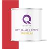 Q-COVER Voc - Vernice in lattice, lavabile, 2 l (circa 14 m²), colore Rosso fuoco, colore per interni, colore da parete, classe 2, colore opaco, per chi soffre di allergie, resistente all'abrasione