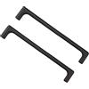 SYDARSYN 2 pezzi Maniglie per Mobili da Cucina 160mm, Maniglie per Cassetti in Lega di Zinco per Cucina, Colore Nero