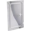 Aqbau® Sportello di ispezione in acciaio inox, 40 x 60 cm, porta di manutenzione in metallo con chiusura a scatto, porta di ispezione, sportello di manutenzione, muro a secco, montaggio a sinistra
