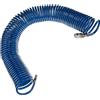 Stix Tubo per aria compressa SP-PE 15 m, Tubo spirale flessibile 5/8 mm, Tubo per aria PE, pressione max 10 Bar, con protezione anti-piegatura e attacco rapido, per garage e officina