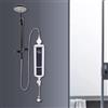 JAYEUW Scaldacqua istantanea elettrico, indicatore LED Mini scaldabagno istantaneo 3500 W scaldabagno senza serbatoio per bagno cucina (bianco)