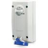 Scame Parre 561.1683 Presa Interbloccata da Parete 2P+T 16A 6H IP67, Senza Fuse, Blu