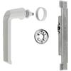 Schüco Set di riparazione ingranaggio maniglia rosetta RAL9010 per finestra in alluminio (DIN sinistra) 223285