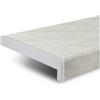 TJ davanzale interno marmo 25 x 90 cm/davanzale in plastica con chiusura laterale/davanzali per finestre/davanzali interni su misura PVC/davanzale per finestra