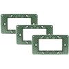puntoluceled Set 3 Supporti Telaio Portafrutti compatibili con Vimar Plana 4 moduli - Incasso cassetta 504
