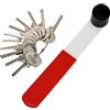 MULTIPICK Bump Key Set [12 parti | incluso il martello] Set Grimaldelli professionali con Istruzioni online - Lock Picking Set - Kit grimaldelli - Lock pick set - Attrezzo per Aprire Serrature
