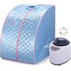 HUOLE Sauna A Vapore Portatile Pieghevole Casa Isolante A Quattro Strati Addensare Kit Tenda Sauna Spa per Una Persona Cabina Pieghevole con Telecomando Piccola Sedia Pieghevole EU Plug 220V