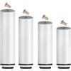 limiao123 Set 4 Piedi Letto,Rete Doghe Universali Gambe Mobili Regolabili Gambe Supporto Divani Metallo per mobili fai da te Divano Letto Pezzi di Ricambio (18cm(7in))