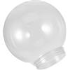 HOLIDYOYO Paralume Globo in Acrilico Trasparente Per Lampioni Da Esterno, Copertura Filettata Per Luci Da Giardino e Cortile, Globo Luminoso Resistente 15 Cm Di Diametro
