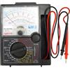 Fuhjythy Tester Multimetro Analogico con Penna di Prova con Cicalino Tester di Tensione e Corrente DC 1000V Puntatore Portatile Misuratore Analogico Multimetro