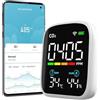 RANRAO Tuya/Smart Life APP - Monitor di WiFi, tester di qualità dell'aria interna, sensore NDIR, temperatura e umidità per casa, camera da letto, ufficio, auto, Tuya/Smart Life