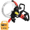 GJBMXSM Sega elettrica per calcestruzzo 8800 W/9500 W,Sega anulare ad alta frequenza,Tagliamuri,Profondità di taglio 29 CM,Taglio senza polvere,per tagliare calcestruzzo,pietra,mattoni