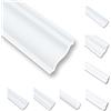 MDEKOR 20 metri di Cornici per Soffitto in Polistirene XPS Profilo Decorativo Bianco 40x40 cm Pacchetto Risparmio NM50