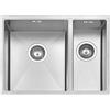 JASSFERRY Lavello da cucina in Acciaio Inox Spazzolato, Sottomontante Lavandino, con set di rifiuti, una vasca e mezzo