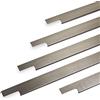 SOTECH Maniglia SLIM 695 mm aspetto acciaio inox spazzolato DA FRESARE (montaggio con blocco arpione) Maniglia a profilo Maniglia per cassetti Maniglia a profilo SOTECH