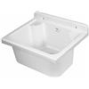 Inbagno Pilozzo lavatoio mini sospeso in resina Bianco completo di Kit scarico