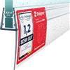 STEIGNER Guarnizione doccia 130 cm UK04 (1 pz.) - Guarnizione verticale per doccia angolare o pentagonale con porta 3,5-5 mm - Colore: trasparente - Impermeabile, Facile installazione
